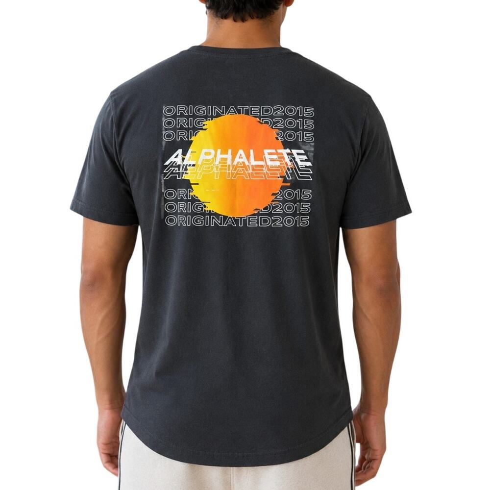 Alphalete Rhapsody Black Graphic Tee M Retro Gym Streetwear